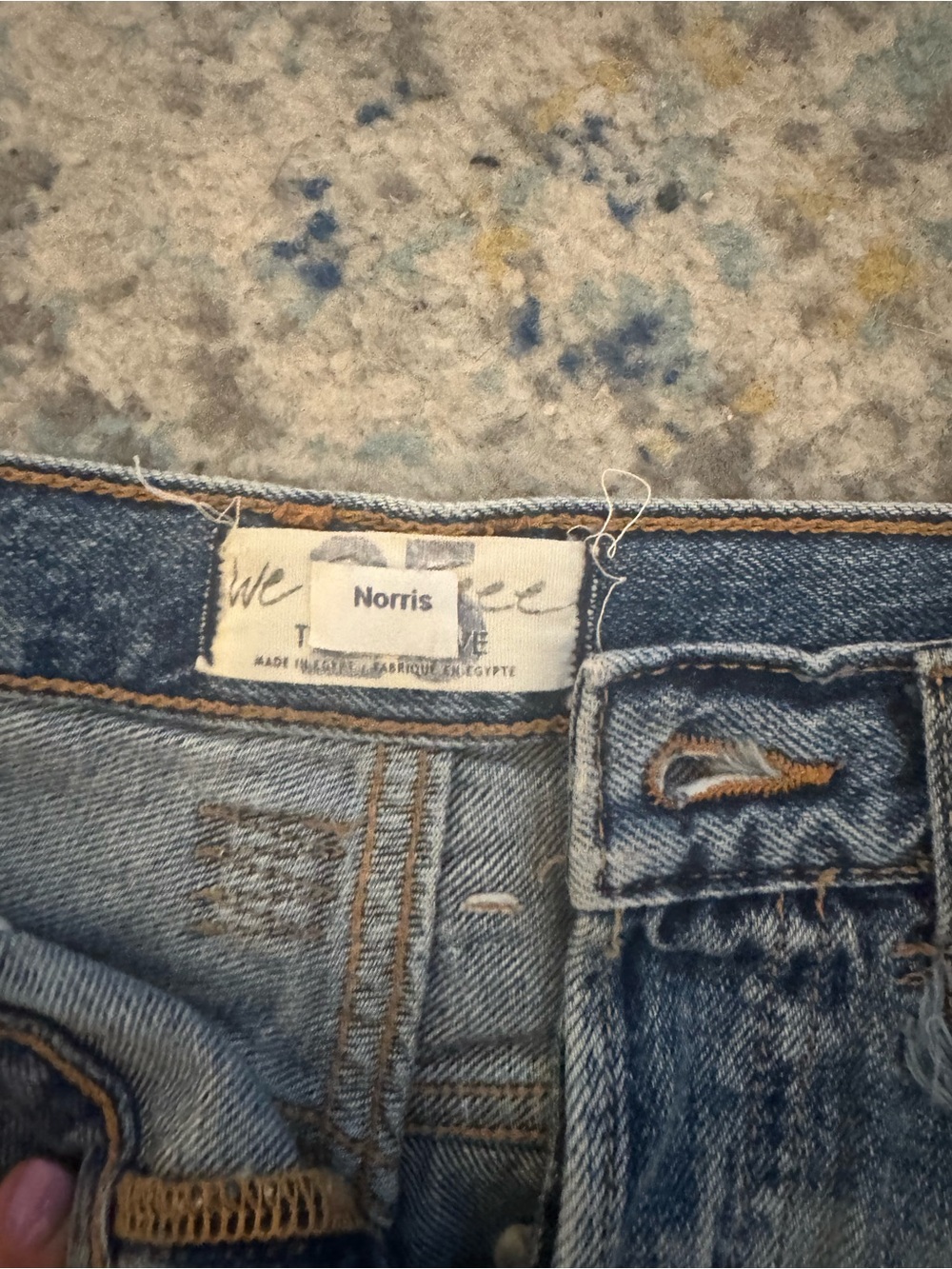 Free people x we the free Norris denim shorts size 25 - Picture 3 of 3